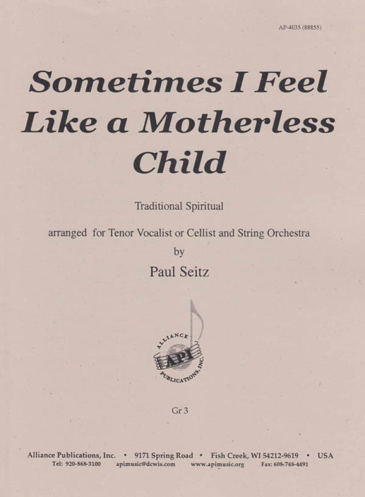 Sometimes I Feel Like... - Stg Orch - Set